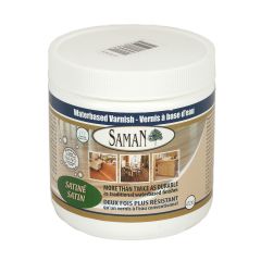 Vernis à base d'eau, satiné, 472 ml