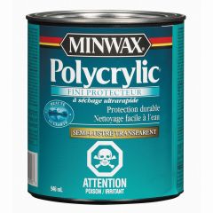 Vernis polycrylic, semi-lustré, 946 ml