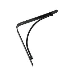 Decorative Shelf Bracket - Matte black - 20 mm x 8"