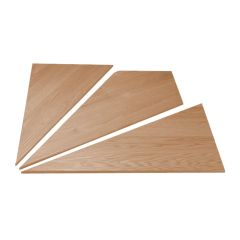 Hardwood Corner Step - 1 1/16" x 48" - Birch - Left