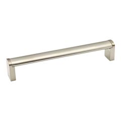 Poignée contemporaine en acier inoxydable Hamilton, nickel brossé, 192 mm