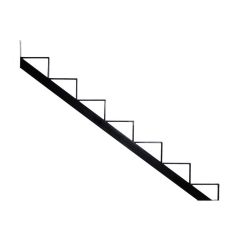 Stair Riser - 7 Steps - 60" - Black