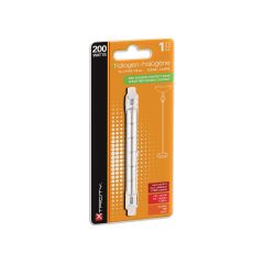 Ampoule halogène T3, double-contact, type J, clair, 200 W