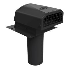 Clapet d'évacuation mural VMAX-AF, 4", noir