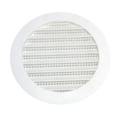 Mini persienne ronde en plastique, 3", blanc