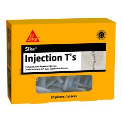 SIKA Injection T’s T-Shaped Portsfor Crack Injection – White – 20/Pkg