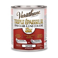 Vernis Triple épaisseur, clair satiné, 946 ml