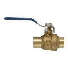 Valve bille laiton sans drain 3/4 po