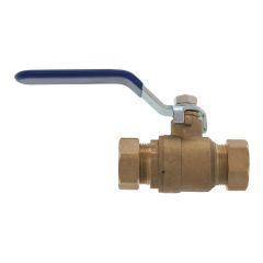 Valve bille laiton sans drain 3/4 po