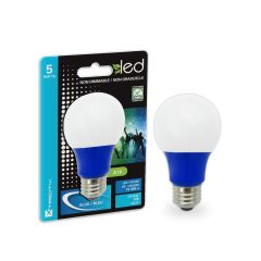 Ampoule DEL, A19, bleu, 5 W
