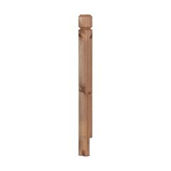 Brown Treated Wood Corner Post - 4" x 4" x 48"