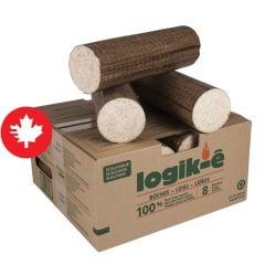 Bûches écologiques Logik-E, 8/pqt