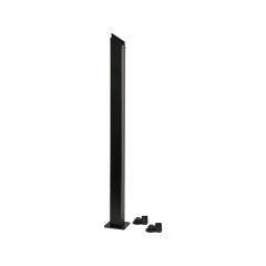 Poteau d'escalier en ligne, 2 1/4", noir