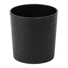 Pot à fleurs rond Malwa, 8", noir