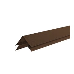 Coin extérieur CanExel Ridgewood D-5 et Ultraplank, 1/2" x 10', Barista 2T