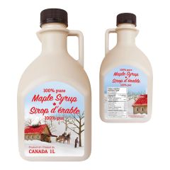 Cruchon à sirop carré en plastique, 1 l