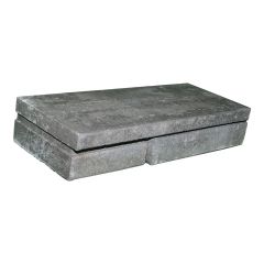 Muret Urbania, 7 7/8" x 19" x 3 5/8", Gris charbon