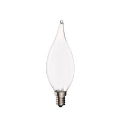 Ampoule DEL à filament, type C, blanc doux, candélabre, givré, 5,5 W