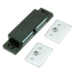 Loquet magnétique double - avec plaques et vis