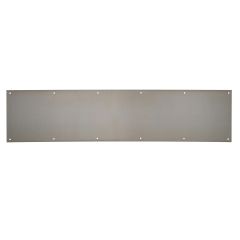 Plaque de porte en aluminium, aluminium satin, 8" x 34"