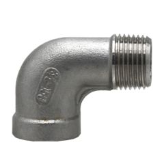 Coude en acier inoxydable 90°, 3/8"