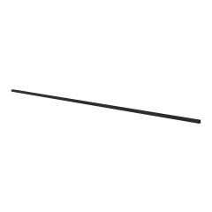 Moulure en U, noir, 50" x 1/2" x 1/2"