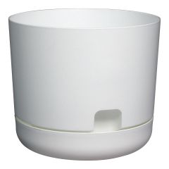 Jardinière Oasis à auto-arrosage, blanc, 12"