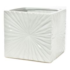 Pot d'intérieur carré en céramique