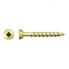 Wood Screw - Quik Drive - Collated - Coarse Threads - Square - Zinc - #8 x 1 1/2" - 2000/Pkg
