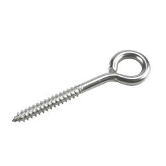 Wood eyelet - Stainless, 3/8" x 4 1/2"