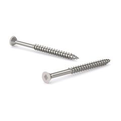 Wood Screws - Flat Colored Head - Zinc - #8 x 1 1/4" - 100/Pkg