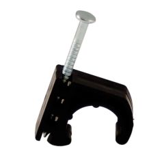 Attache en"J", 3/4", noir