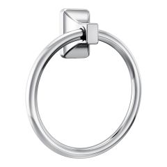 Contemporary Towel Ring - Chrome