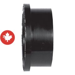 Raccord de réduction ABS DWV, M 2" x F 1 1/2", mâle x femelle, noir