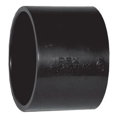 Manchon en ABS DWV, 2", femelle, noir