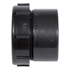 Adaptateur de siphon mâle en ABS DWV, 1 1/2", mâle x écrou plast., noir