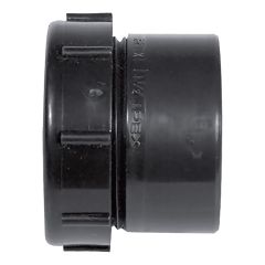 Adaptateur de siphon mâle en ABS DWV, 1 1/2" X 1 1/4", mâle x écrou plast., noir