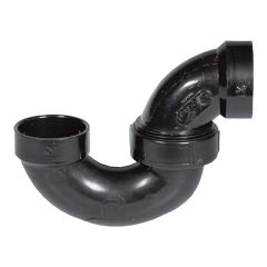 Siphon P avec union simple en ABS DWV