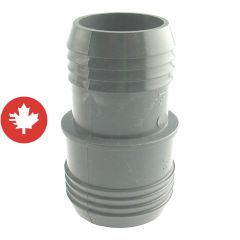 Raccord réduit de plastique, 2" x 1 1/2"