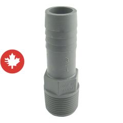 Adaptateur mâle de plastique, 3/4"