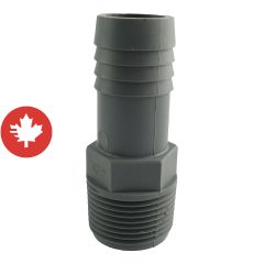 Adaptateur mâle de plastique, 1"
