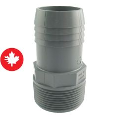Adaptateur mâle de plastique, 1 1/2"