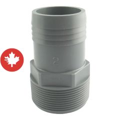 Adaptateur mâle de plastique, 2"