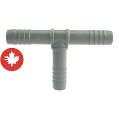 Adaptateur en "T" de plastique, 1/2"