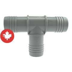 Adaptateur en "T" de plastique, 1 1/4"