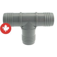 Adaptateur en "T" de plastique, 1 1/2"