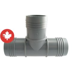 Adaptateur en "T" de plastique, 2"
