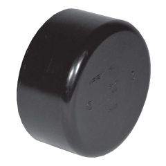 Bouchon permanent en ABS DWV, 3", femelle, noir