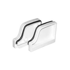 Embouts de gouttière, vinyle, style traditionnel, blanc, 2/pqt
