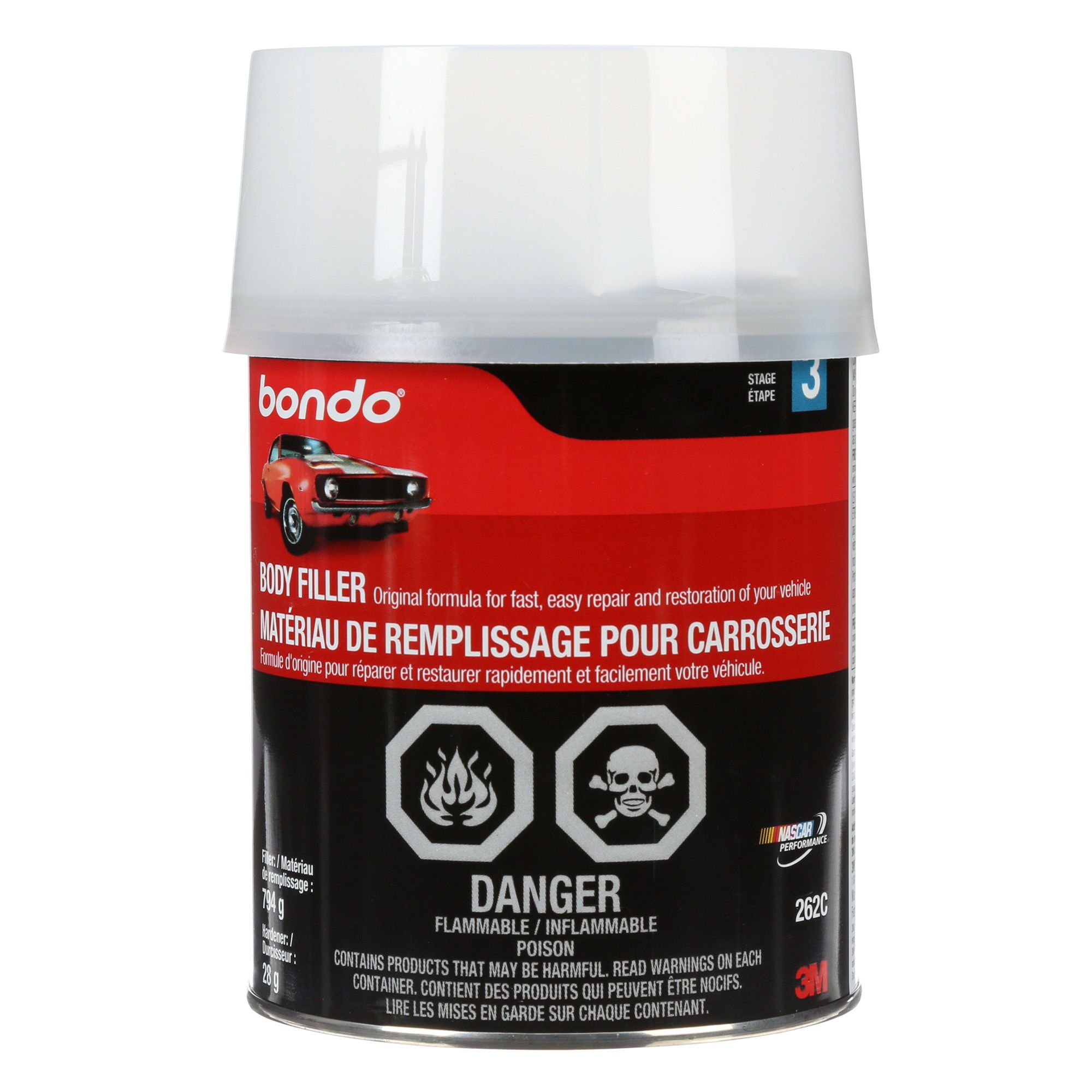 Mastic pour finition et retouches Bondo® 127,57 g (4,5 oz